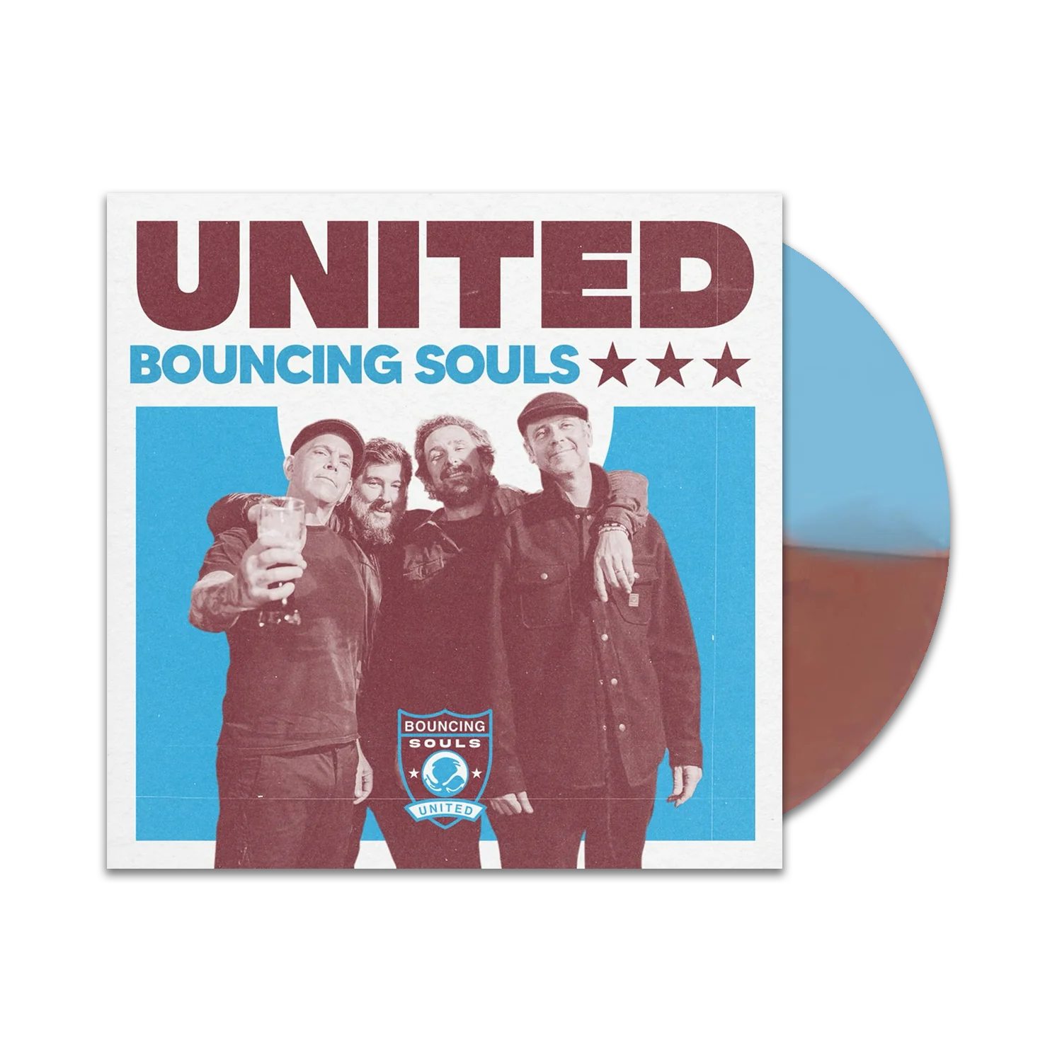UNITED 7" - Maroon & Blue